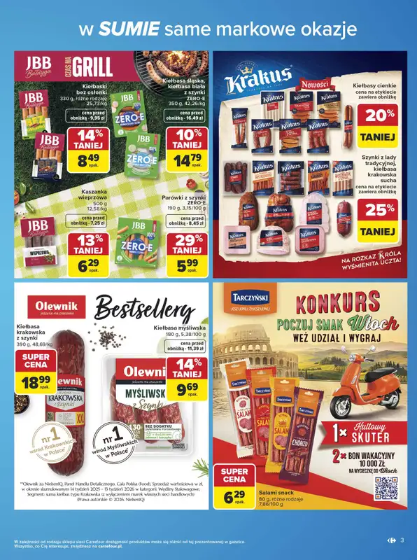 Carrefour - gazetka promocyjna Gazetka w SUMIE same markowe okazje   - strona 3