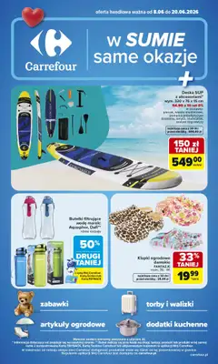 Carrefour - gazetka promocyjna Gazetka w SUMIE same okazje od poniedziałku 08.06 do soboty 20.06