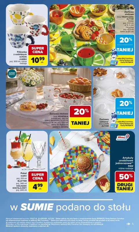 Carrefour - gazetka promocyjna Gazetka w SUMIE same okazje od poniedziałku 08.06 do soboty 20.06 - strona 5