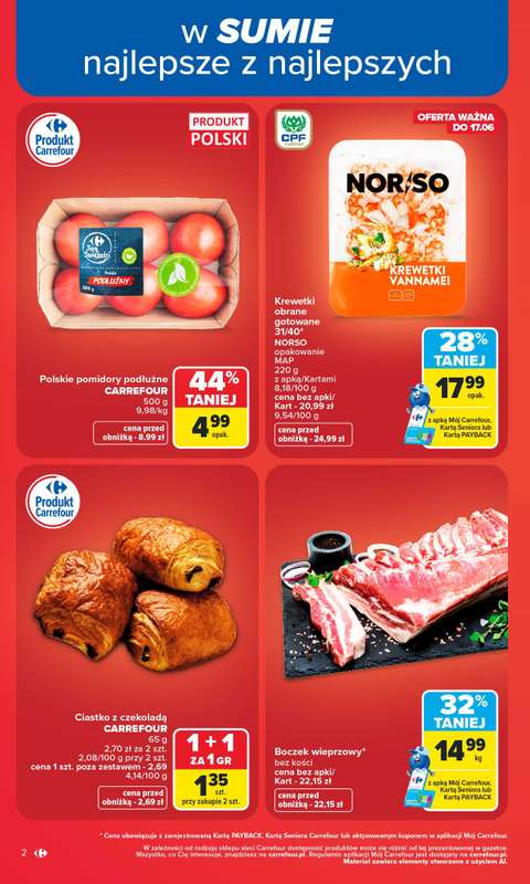 Carrefour Market - gazetka promocyjna Gazetka Carrefour Market od poniedziałku od poniedziałku 08.06 do soboty 13.06 - strona 4