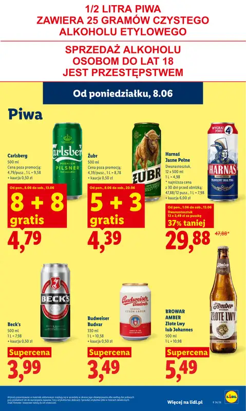 Lidl - gazetka promocyjna Oferta od poniedziałku od poniedziałku 08.06 do środy 10.06 - strona 63