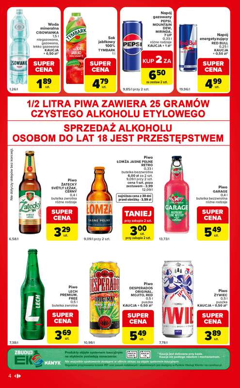 Carrefour Market - gazetka promocyjna Gazetka w SUMIE ekspresowe zakupy od wtorku 09.06 do poniedziałku 15.06 - strona 4