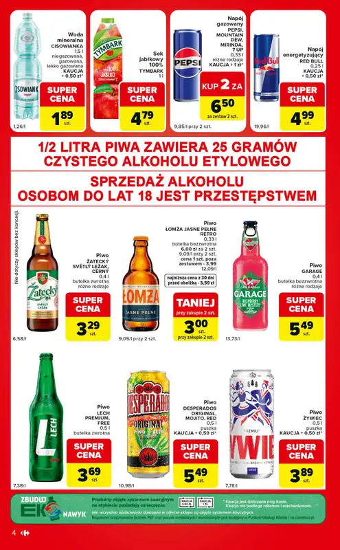 Carrefour Market - gazetka promocyjna Gazetka w SUMIE ekspresowe zakupy od wtorku 09.06 do poniedziałku 15.06 - strona 4