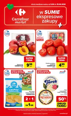 Carrefour Market - gazetka promocyjna Gazetka w SUMIE ekspresowe zakupy od wtorku 09.06 do poniedziałku 15.06