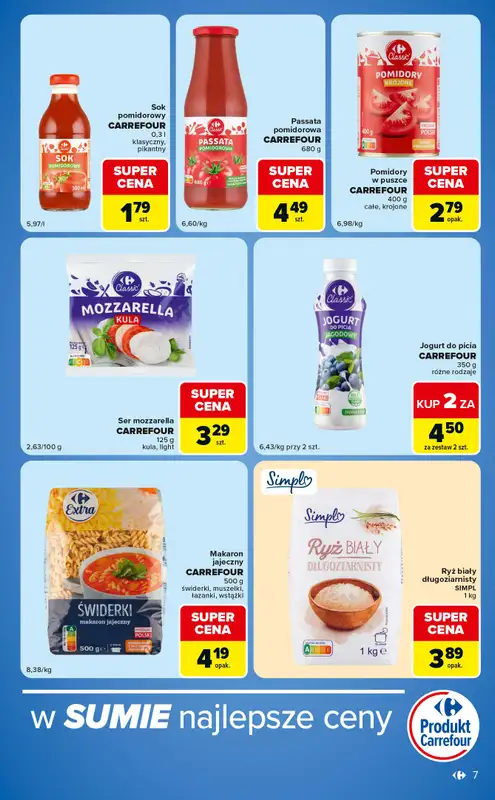Carrefour Market - gazetka promocyjna Gazetka w SUMIE ekspresowe zakupy od wtorku 09.06 do poniedziałku 15.06 - strona 7