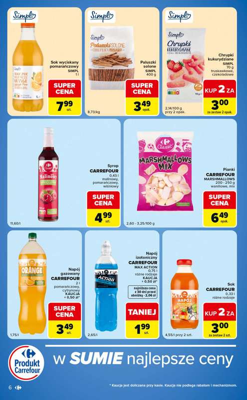 Carrefour Market - gazetka promocyjna Gazetka w SUMIE ekspresowe zakupy od wtorku 09.06 do poniedziałku 15.06 - strona 6