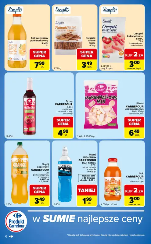 Carrefour Market - gazetka promocyjna Gazetka w SUMIE ekspresowe zakupy od wtorku 09.06 do poniedziałku 15.06 - strona 6
