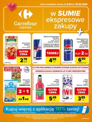 Carrefour Express - gazetka promocyjna Gazetka Express od wtorku 09.06 do poniedziałku 15.06