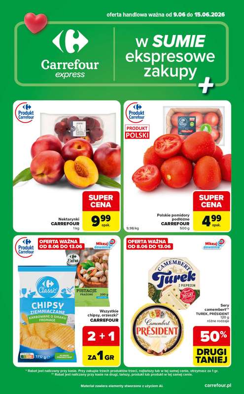 Carrefour Express - gazetka promocyjna Gazetka Express od wtorku 09.06 do poniedziałku 15.06
