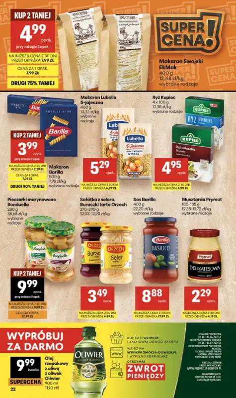 Delikatesy Centrum - gazetka promocyjna Gazetka  do środy 17.06 - strona 22