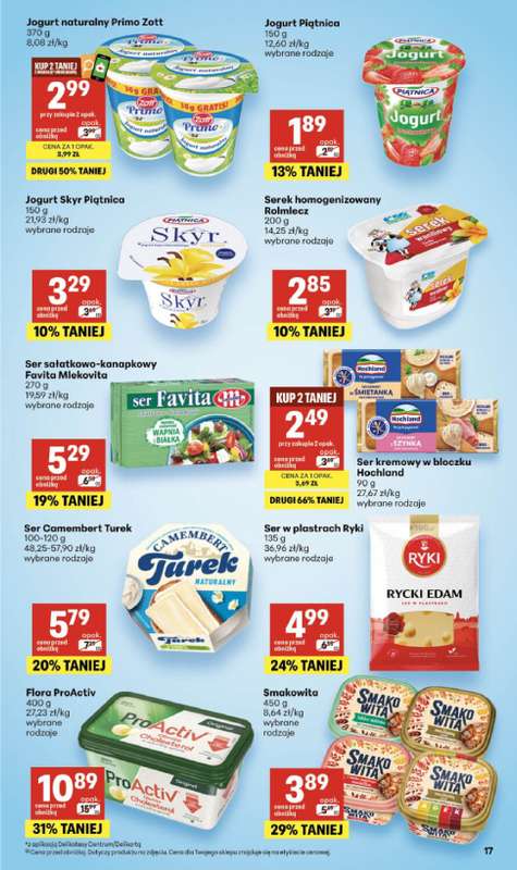 Delikatesy Centrum - gazetka promocyjna Gazetka  do środy 17.06 - strona 17