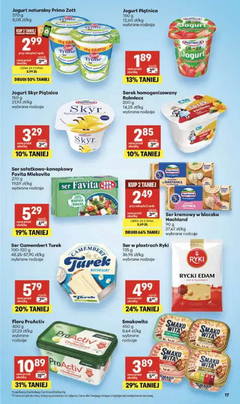 Delikatesy Centrum - gazetka promocyjna Gazetka  do środy 17.06 - strona 17