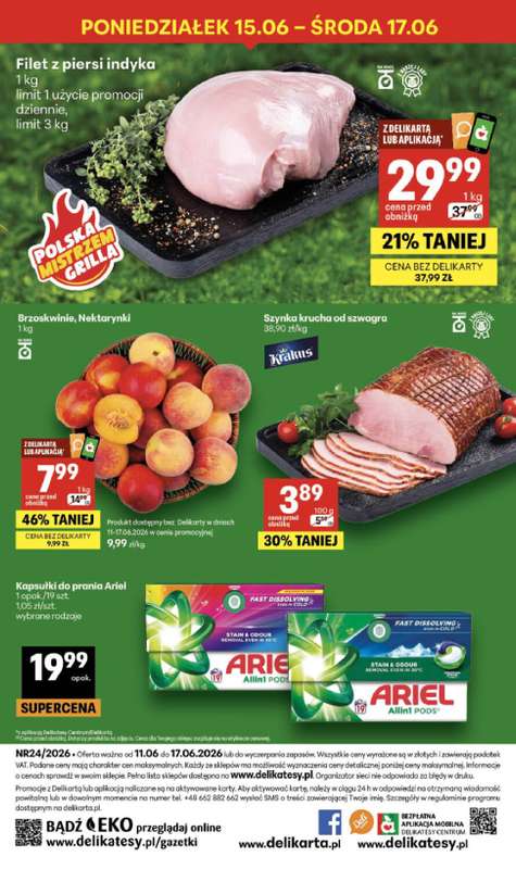 Delikatesy Centrum - gazetka promocyjna Gazetka  do środy 17.06 - strona 40