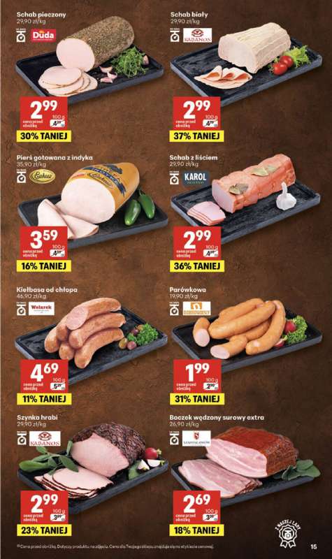 Delikatesy Centrum - gazetka promocyjna Gazetka  do środy 17.06 - strona 15