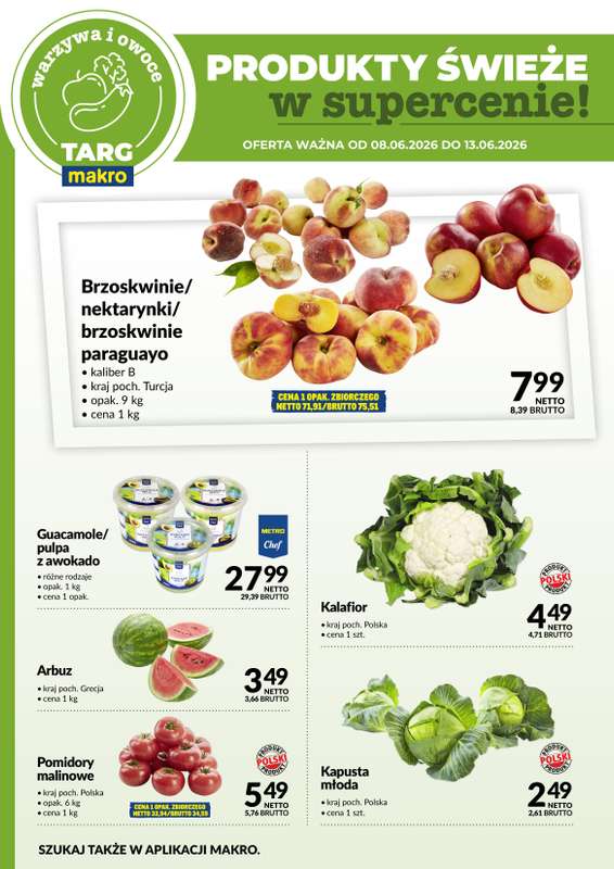 Makro - gazetka promocyjna Targ MAKRO - oferta świeża w super cenach! od poniedziałku 08.06 do soboty 13.06 - strona 5