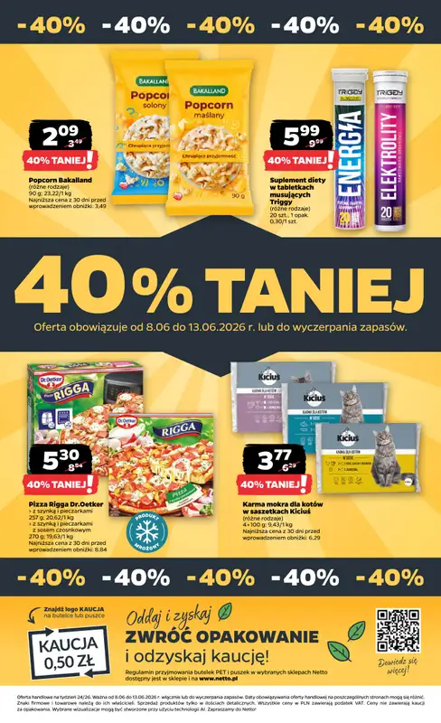 Netto - gazetka promocyjna Gazetka Spożywcza  do soboty 13.06 - strona 40