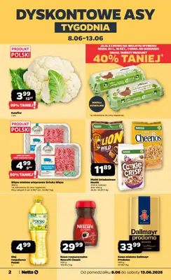 Netto - gazetka promocyjna Gazetka Spożywcza  do soboty 13.06 - strona 2