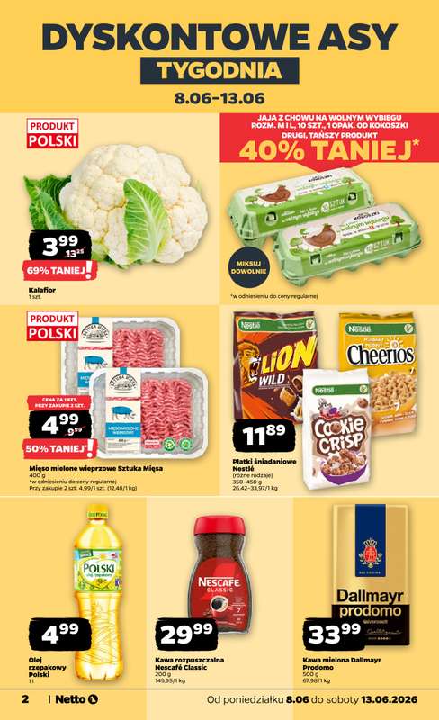 Netto - gazetka promocyjna Gazetka Spożywcza  do soboty 13.06 - strona 2