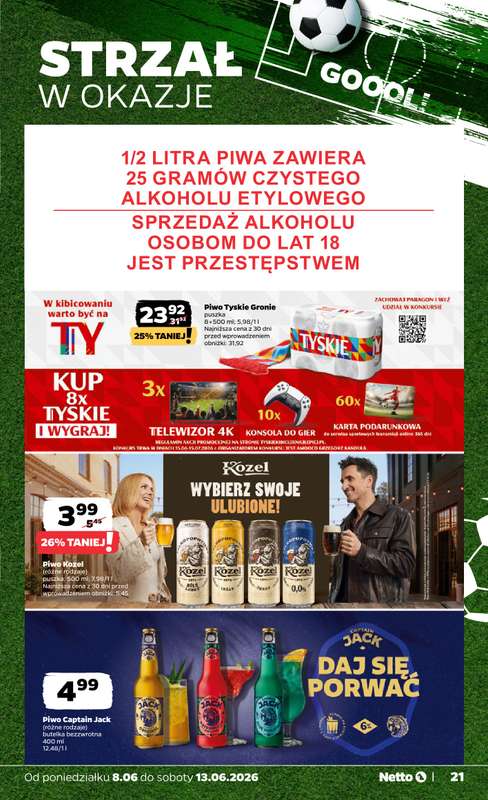 Netto - gazetka promocyjna Gazetka Spożywcza  do soboty 13.06 - strona 21
