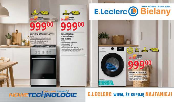 Leclerc - gazetka promocyjna Oferta Bielany: Katalog RTV AGD od wtorku 09.06 do soboty 20.06