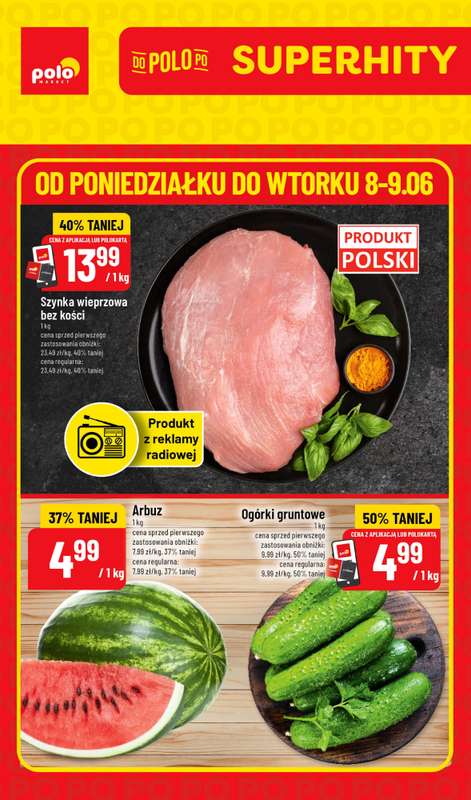 POLOmarket - gazetka promocyjna Super hity od poniedziałku 08.06 do wtorku 09.06