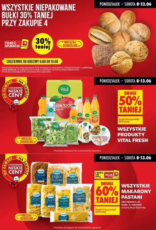 Biedronka - gazetka promocyjna Biedronkowe oszczędności od poniedziałku 08.06 do środy 10.06 - strona 7