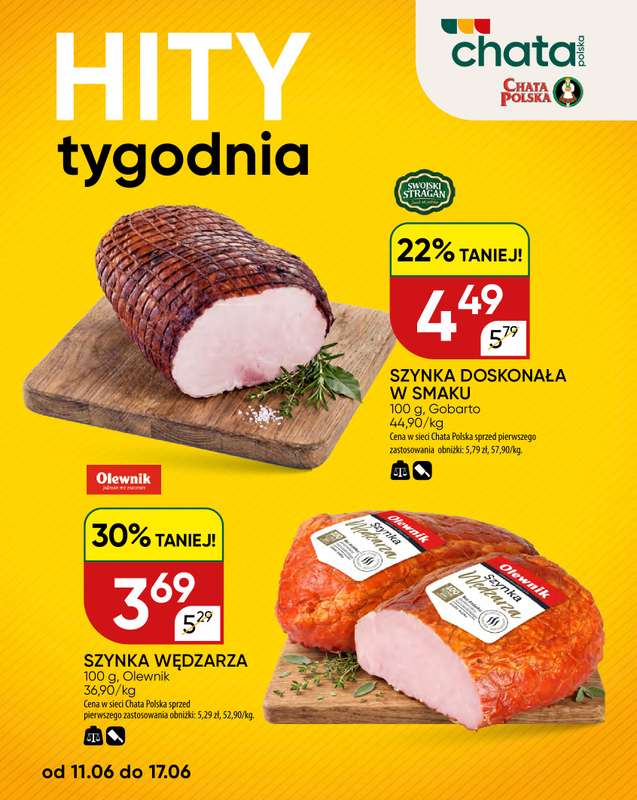 Chata Polska - gazetka promocyjna Hity tygodnia 11-17.06  do środy 17.06 - strona 3