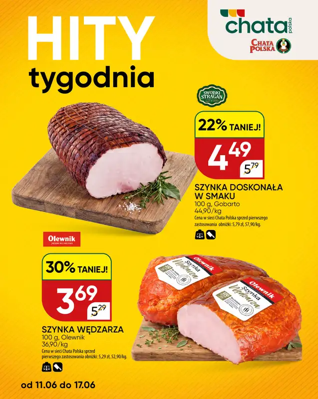 Chata Polska - gazetka promocyjna Hity tygodnia 11-17.06  do środy 17.06 - strona 3