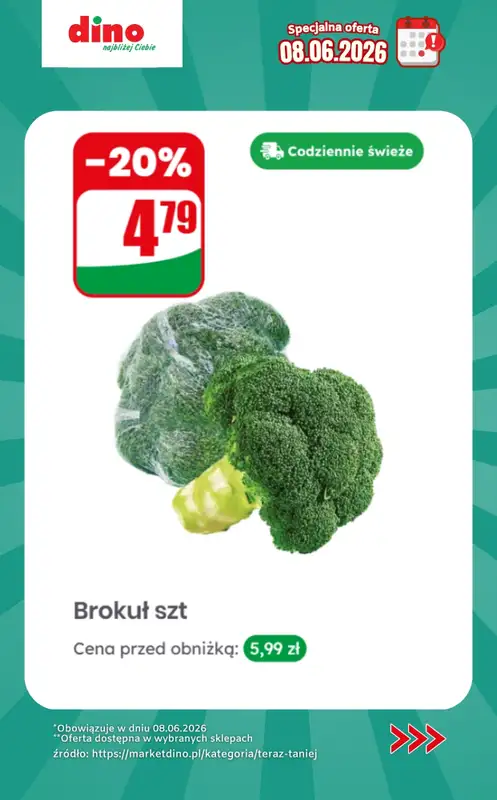 Dino - gazetka promocyjna Specjalna oferta na 08.06.2026 - promocje spoza gazetki od poniedziałku 08.06 do poniedziałku 08.06 - strona 7