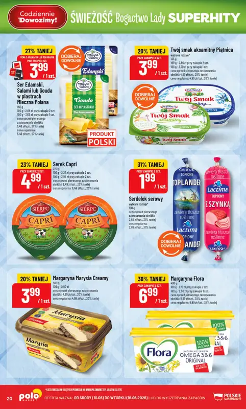 POLOmarket - gazetka promocyjna Gazetka od środy 10.06 do wtorku 16.06 - strona 20