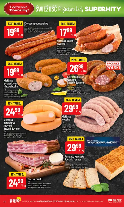 POLOmarket - gazetka promocyjna Gazetka od środy 10.06 do wtorku 16.06 - strona 14