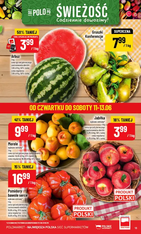 POLOmarket - gazetka promocyjna Gazetka od środy 10.06 do wtorku 16.06 - strona 13