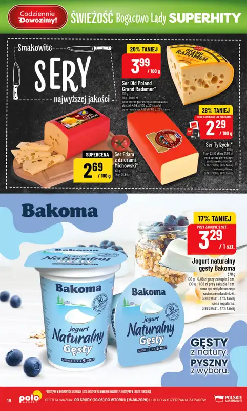 POLOmarket - gazetka promocyjna Gazetka od środy 10.06 do wtorku 16.06 - strona 18
