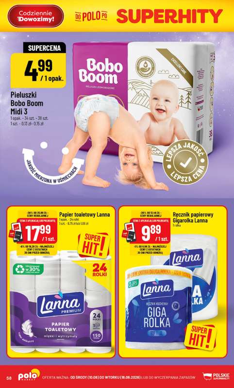 POLOmarket - gazetka promocyjna Gazetka od środy 10.06 do wtorku 16.06 - strona 58