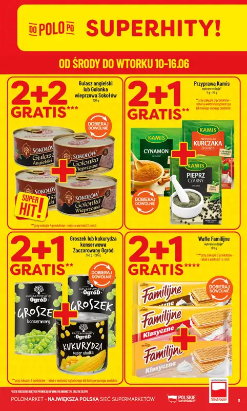 POLOmarket - gazetka promocyjna Gazetka od środy 10.06 do wtorku 16.06 - strona 3