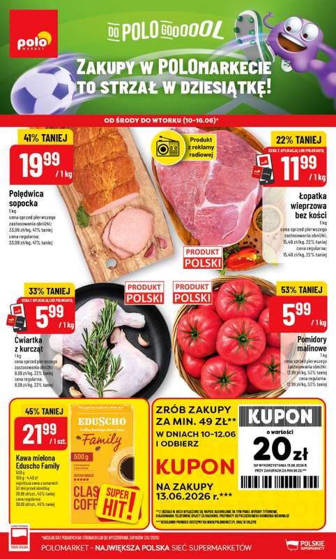 POLOmarket - gazetka promocyjna Gazetka od środy 10.06 do wtorku 16.06