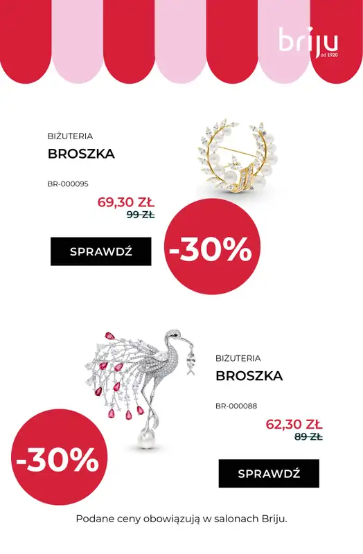 Briju - gazetka promocyjna Wyprzedaż do -70% od poniedziałku 08.06 do piątku 31.07 - strona 6
