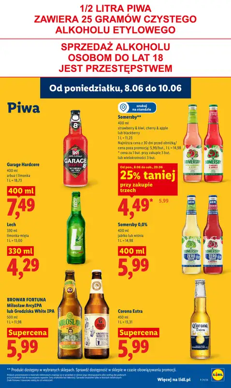 Lidl - gazetka promocyjna Oferta od poniedziałku od poniedziałku 08.06 do środy 10.06 - strona 63