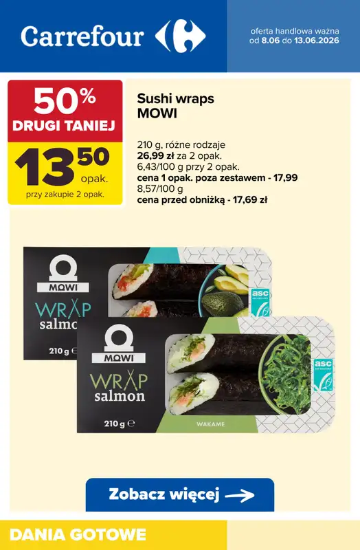 Carrefour - gazetka promocyjna DANIA GOTOWE na obiad! od wtorku 09.06 do soboty 13.06 - strona 3