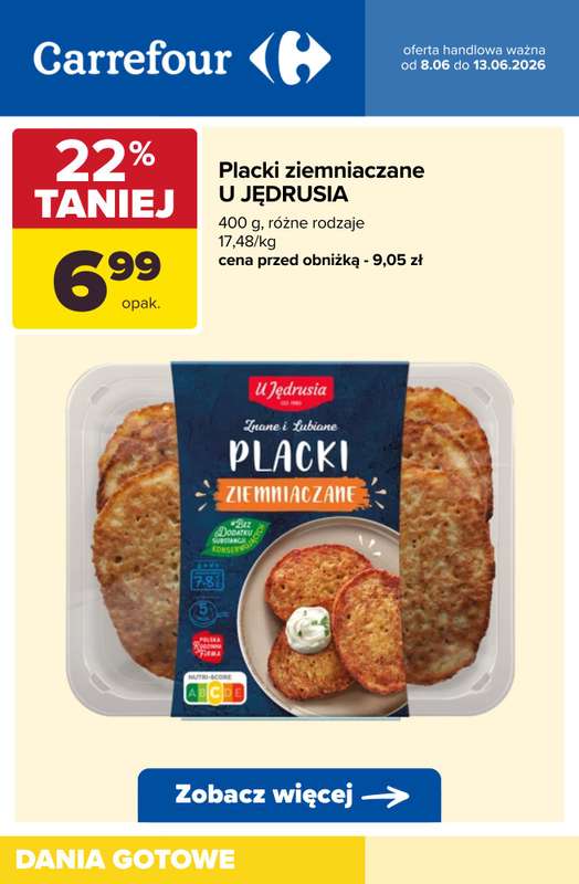 Carrefour - gazetka promocyjna DANIA GOTOWE na obiad! od wtorku 09.06 do soboty 13.06 - strona 7