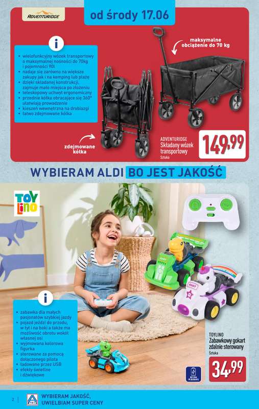 Aldi - gazetka promocyjna Aldi ma to coś! od środy 17.06 do soboty 20.06 - strona 2