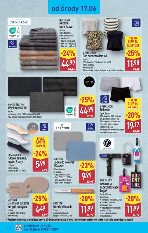 Aldi - gazetka promocyjna Aldi ma to coś! od środy 17.06 do soboty 20.06 - strona 4