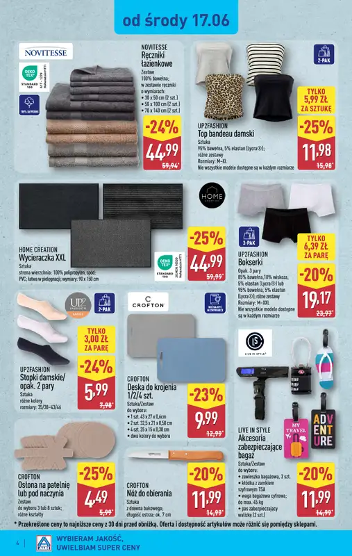 Aldi - gazetka promocyjna Aldi ma to coś! od środy 17.06 do soboty 20.06 - strona 4