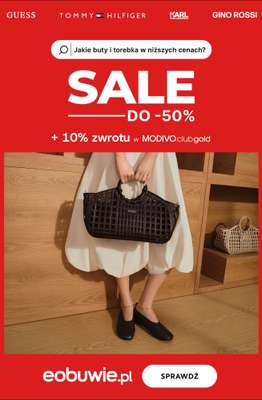 eobuwie.pl - gazetka promocyjna SALE do -50% od poniedziałku 08.06 do poniedziałku 22.06