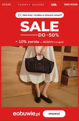 eobuwie.pl - gazetka promocyjna SALE do -50% od poniedziałku 08.06 do poniedziałku 22.06