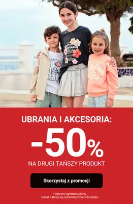 Smyk - gazetka promocyjna -50% na drugi tańszy produkt! od poniedziałku 08.06 do poniedziałku 08.06
