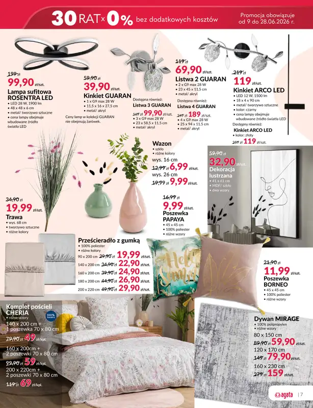 Salony Agata - gazetka promocyjna Gazetka od wtorku 09.06 do niedzieli 28.06 - strona 7