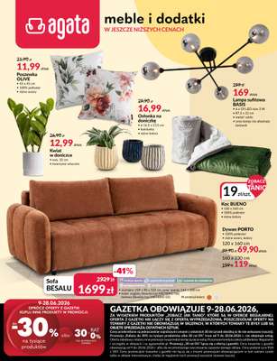 Salony Agata - gazetka promocyjna Gazetka od wtorku 09.06 do niedzieli 28.06