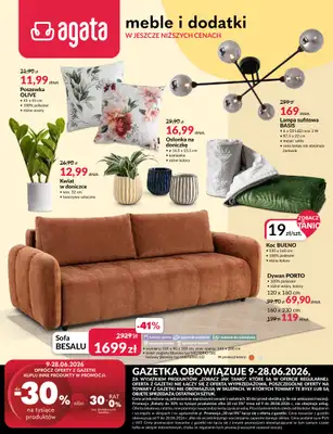 Salony Agata - gazetka promocyjna Gazetka od wtorku 09.06 do niedzieli 28.06