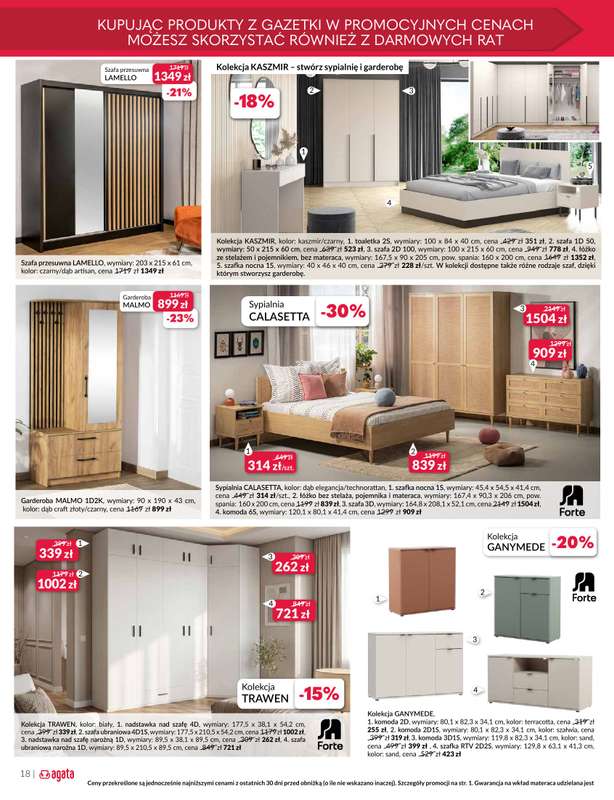 Salony Agata - gazetka promocyjna Gazetka od wtorku 09.06 do niedzieli 28.06 - strona 18